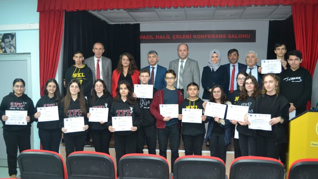 Namık Kemal Üniversitesi Yabancı Diller Yüksekokulunda Gerçekleştirilen Almanca A1 Sınavına Katılan Öğrencilere Sertifika Töreni Düzenlendi