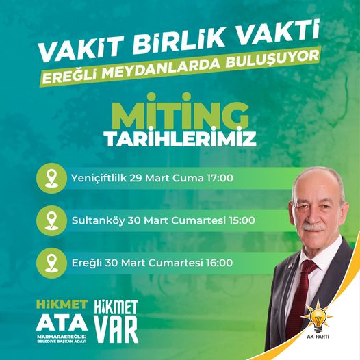 Ereğli Meydanlarda Buluşuyor
