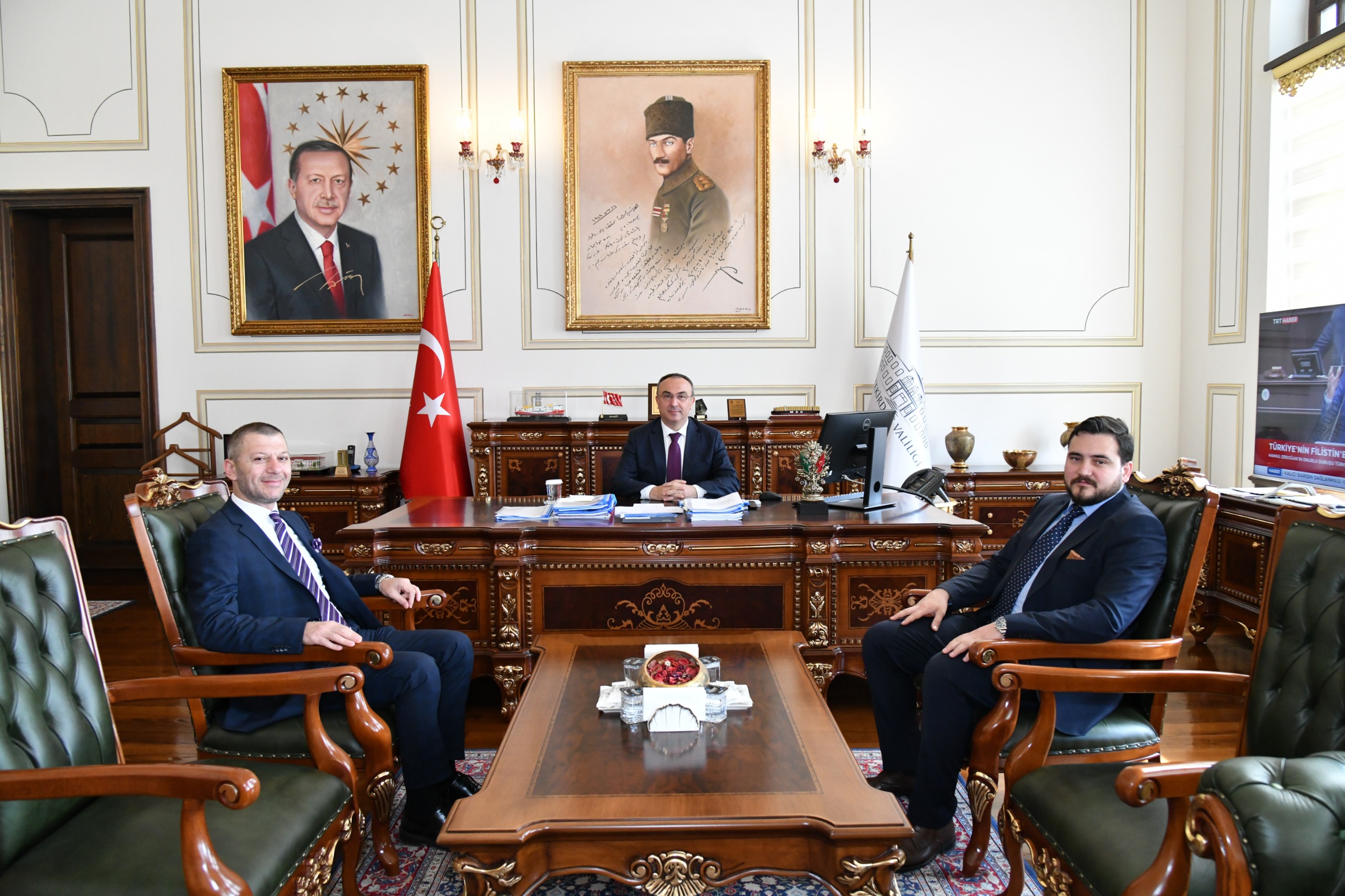 Gazete Çorlu İmtiyaz Sahibi Ayan Vali Soytürk’ü Ziyaret Etti