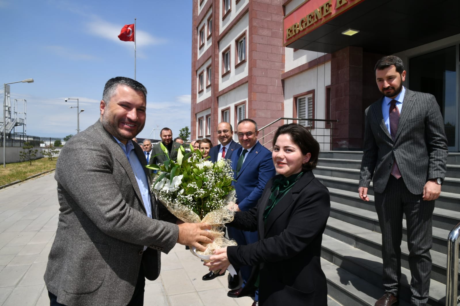 Sanayi ve Teknoloji Bakan Yardımcısı  Oruç Baba İnan Ergene Kaymakamlığını Ziyaret Etti