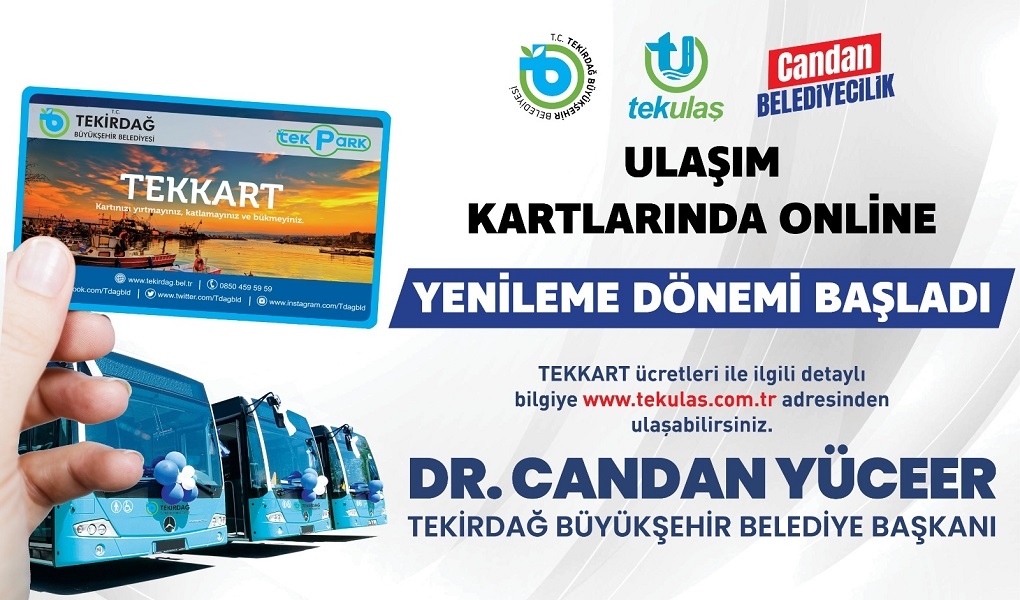 ULAŞIM KARTLARINDA ONLİNE YENİLEME DÖNEMİ BAŞLADI