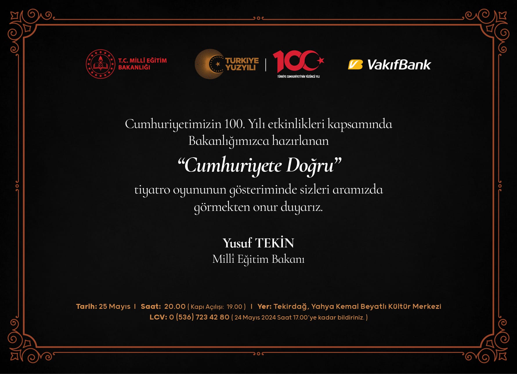 “Cumhuriyete Doğru” tiyatro oyunu