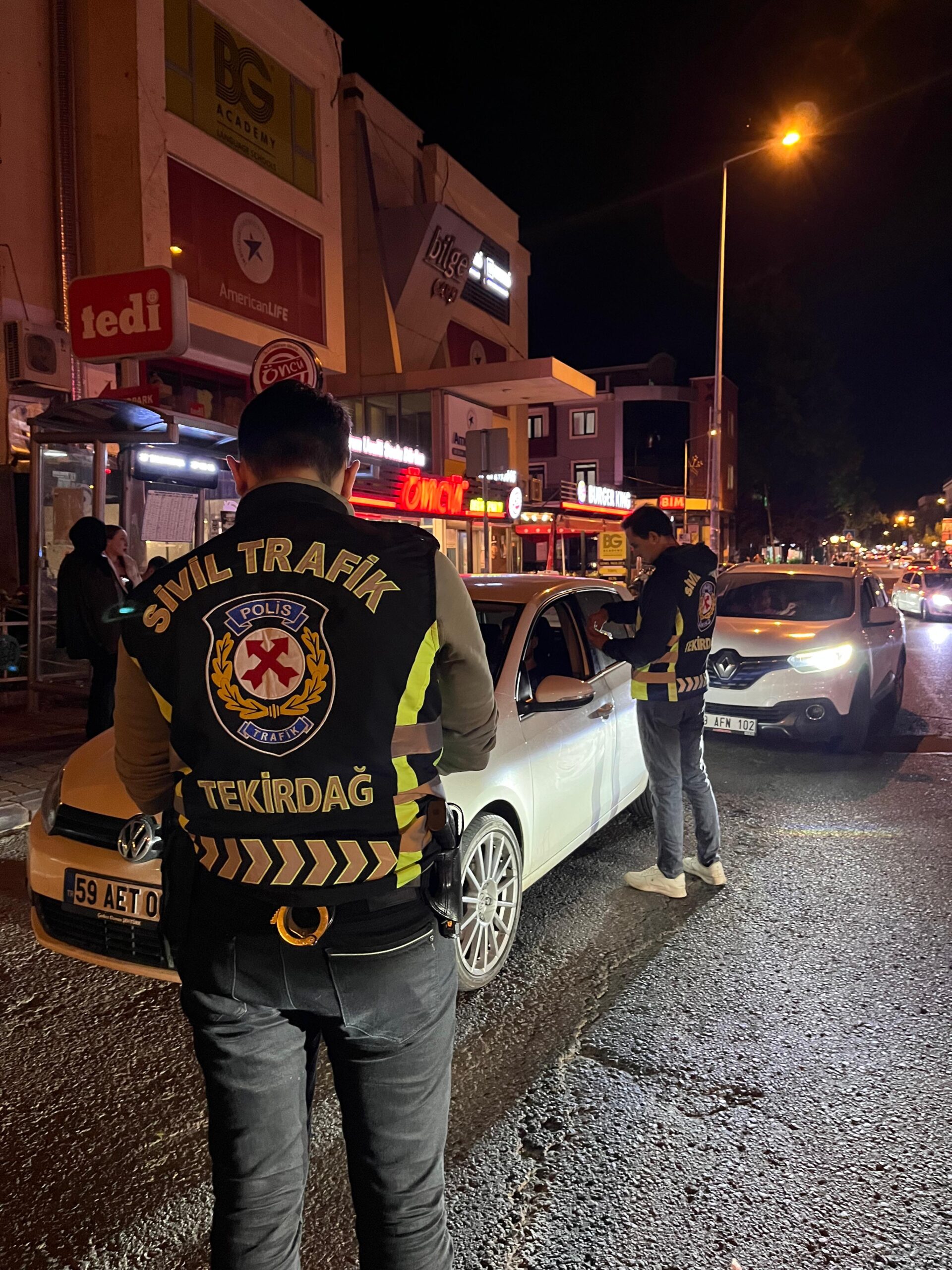 SİVİL TRAFİK EKİPLERİNCE DENETİM YAPILDI
