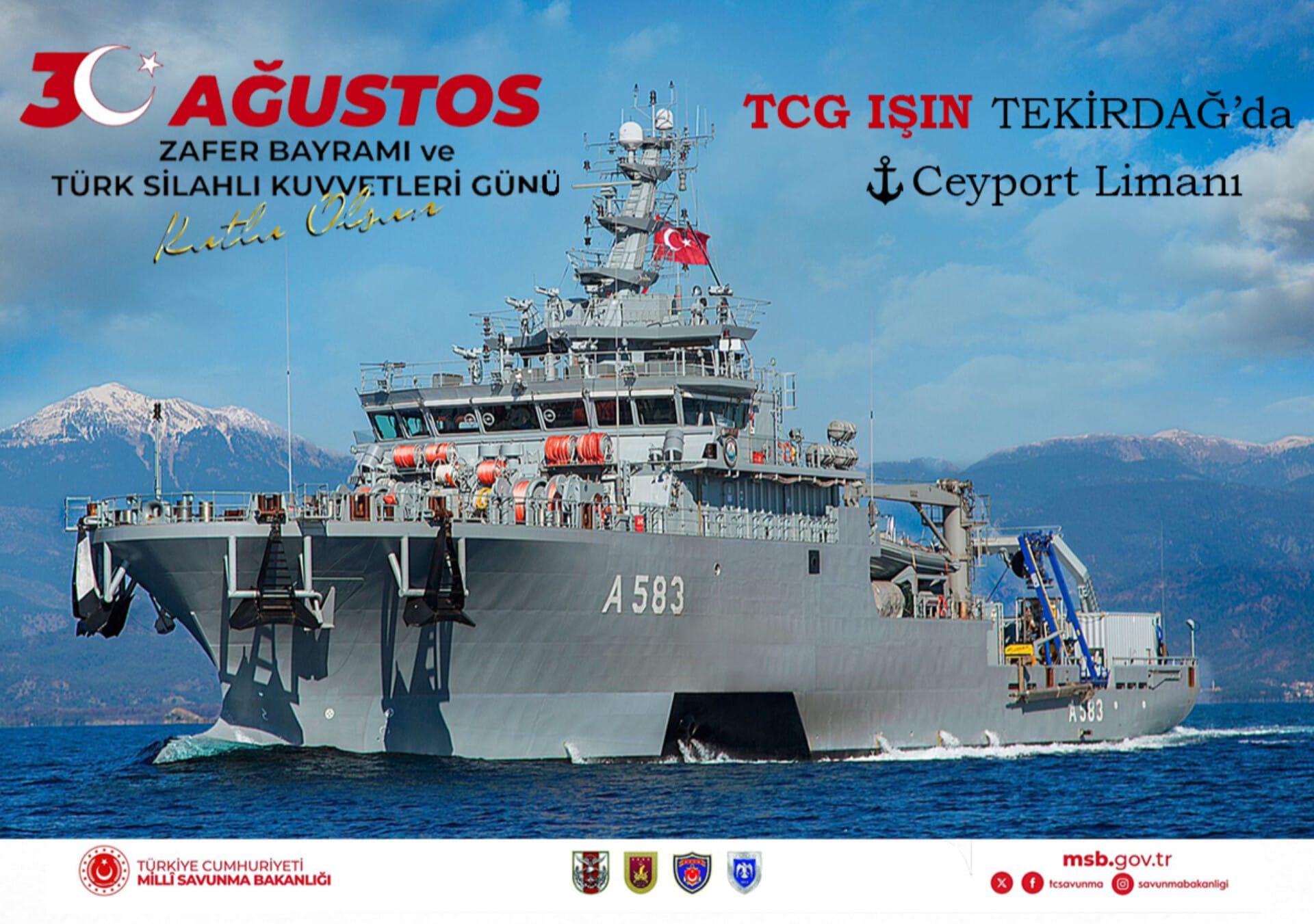 Süleymanpaşa Ceyport Limanında, halkın ziyaretine açılacak