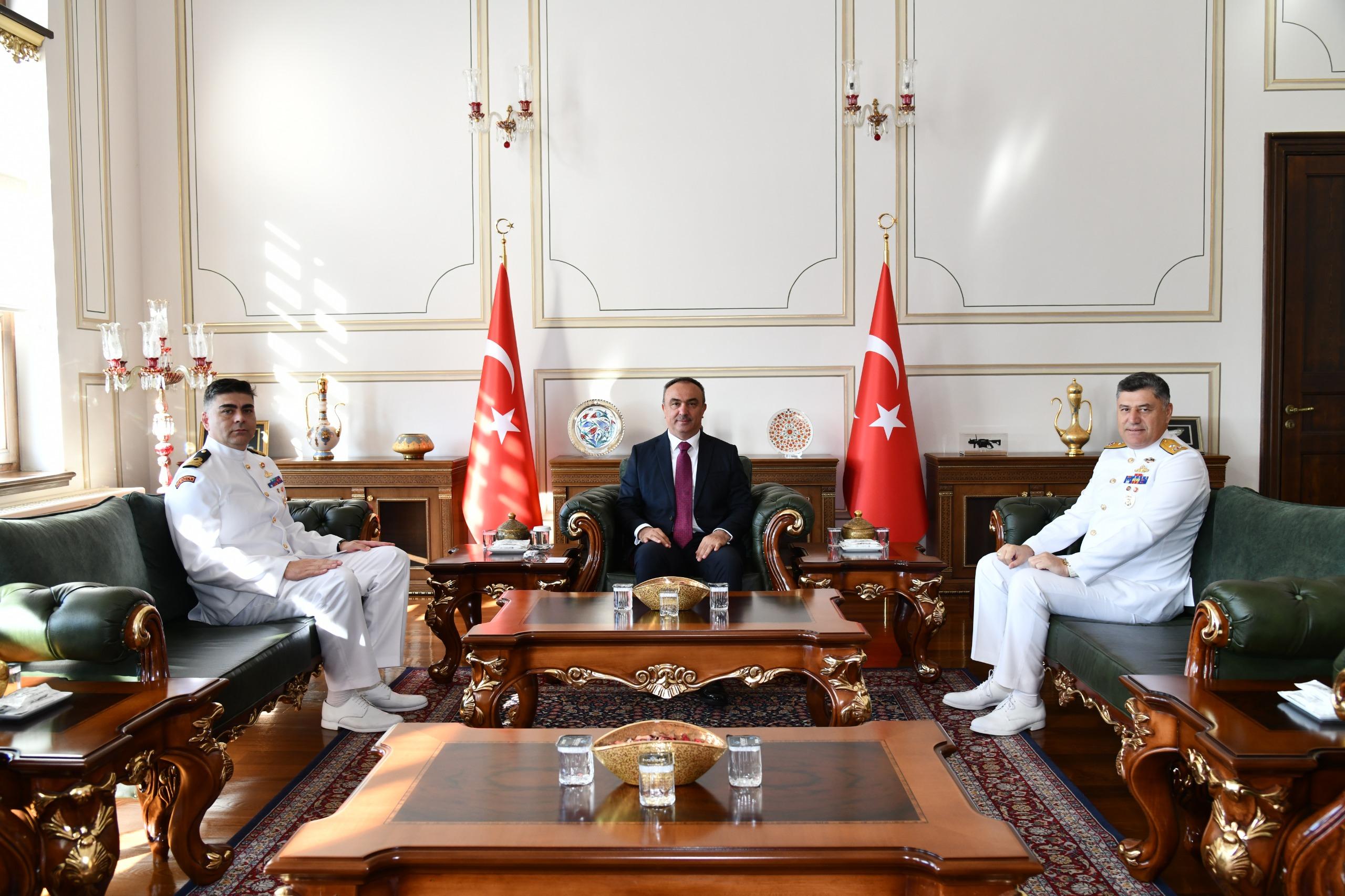 Sahil Güvenlik Marmara ve Boğazlar Bölge Komutanı Tezel Vali Soytürk’ü Ziyaret Etti