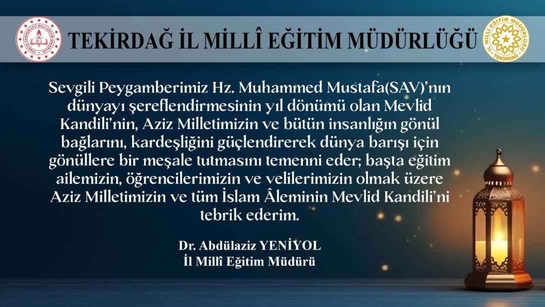 DR.ABDÜLAZİZ YENİYOL MESAJ YAYINLADI
