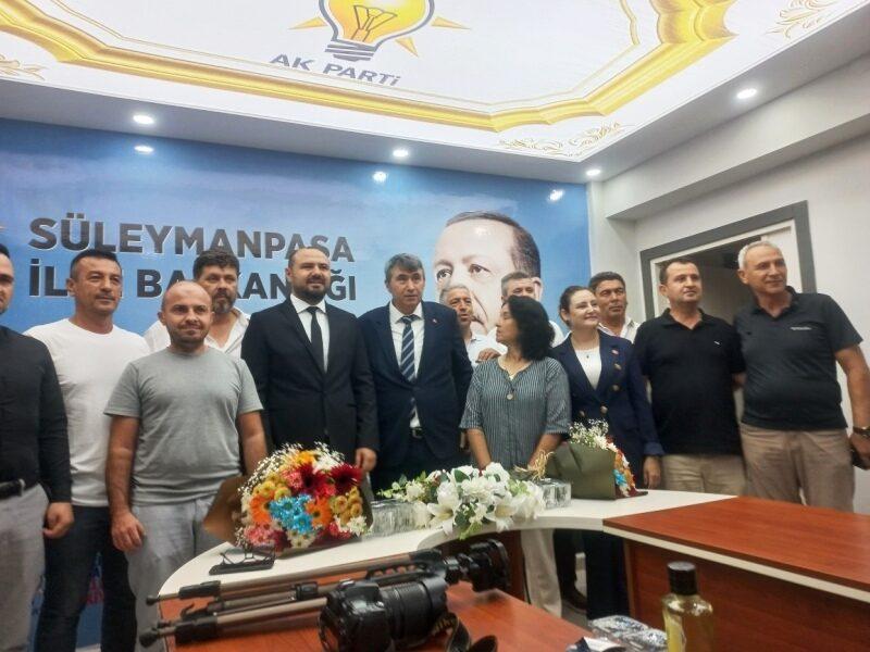 NUSRET MANDACI AK PARTİ SÜLEYMANPAŞA İLÇE BAŞKANI  OLDU
