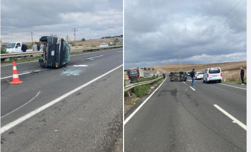 Muratlı-Tekirdağ yolu üzerinde trafik kazası: 3 yaralı