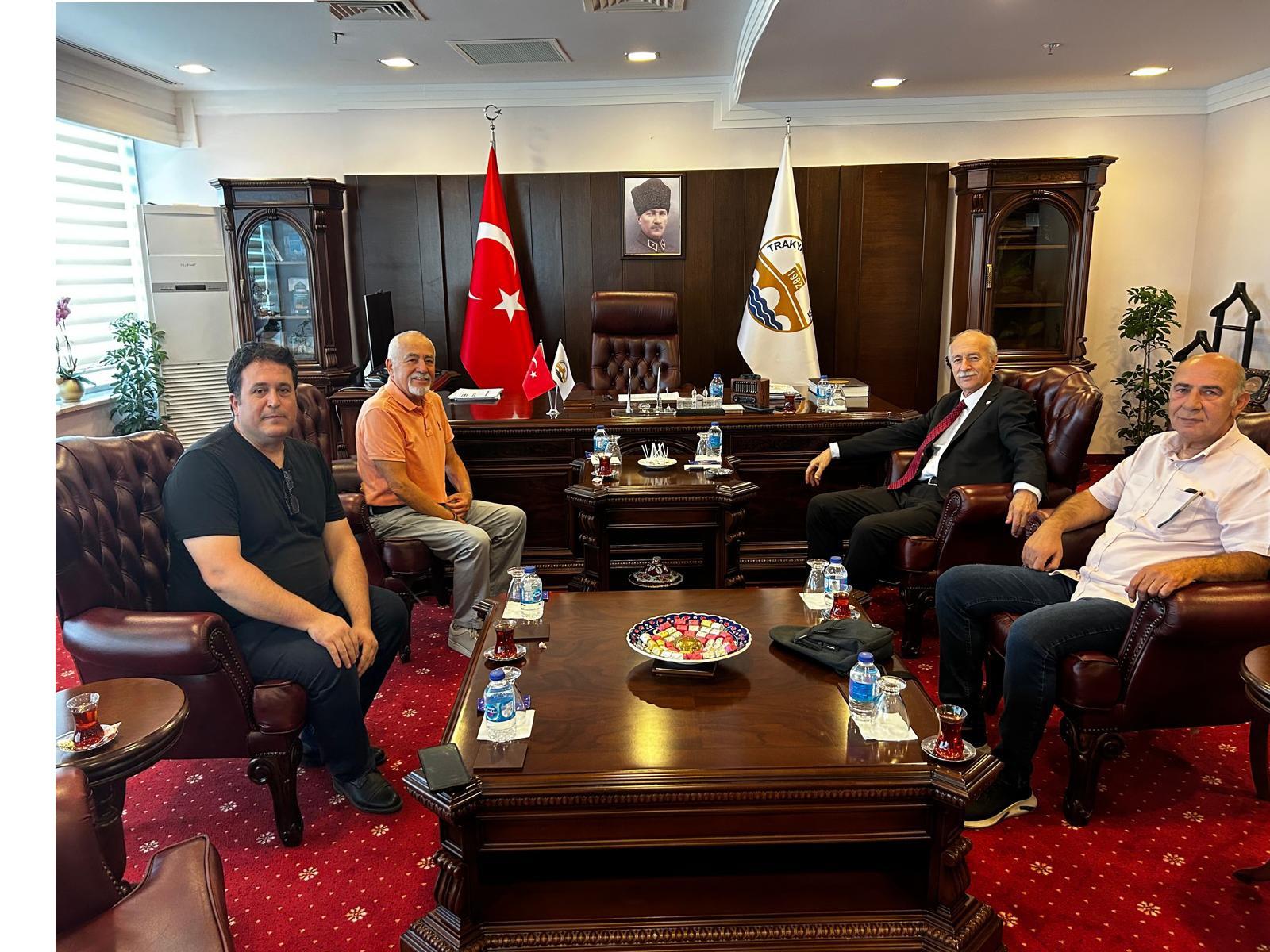 Trakya Gazeteciler Derneği Yönetim Kurulundan Ziyaret