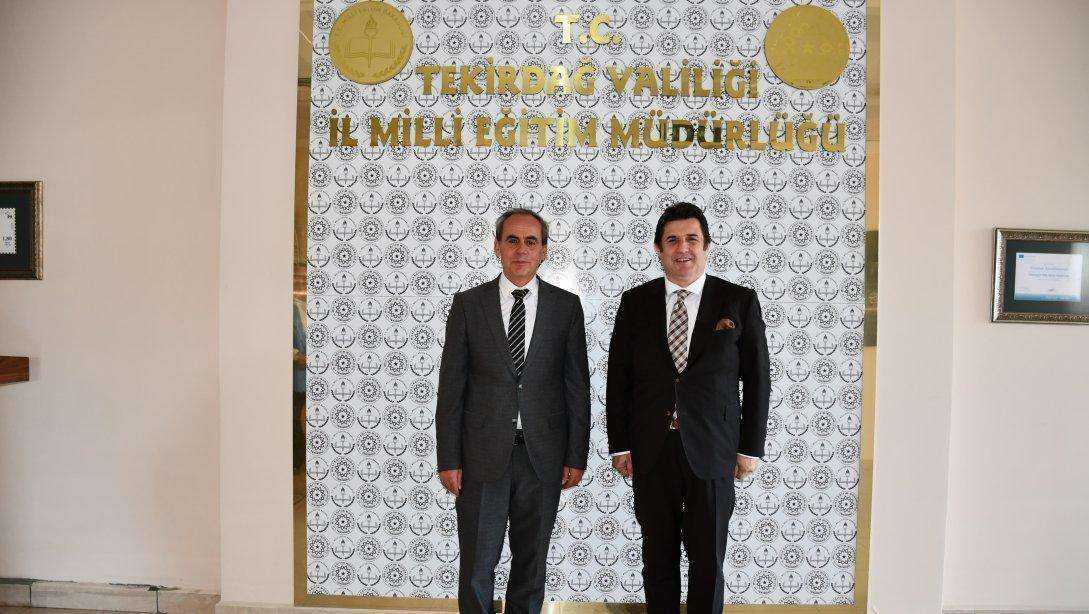 Tekirdağ Bağcılık Araştırma Enstitüsü Müdürü Mehmet Ali Kiracı, İl Milli Eğitim Müdürümüz Dr. Abdülaziz Yeniyol’u Ziyaret Etti