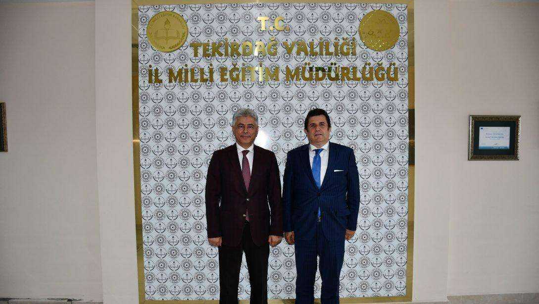 Ziraat Bankası Trakya Bölge Müdürü Murat Öztürk, İl Millî Eğitim Müdürü Dr. Abdülaziz Yeniyol’u Ziyaret Etti