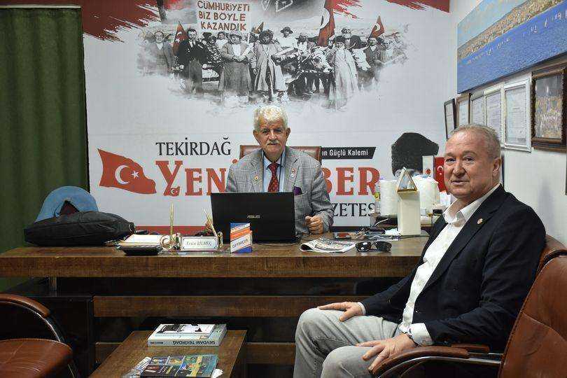 Gazeteci Necmi Işıksal dan gazetemize ziyaret.