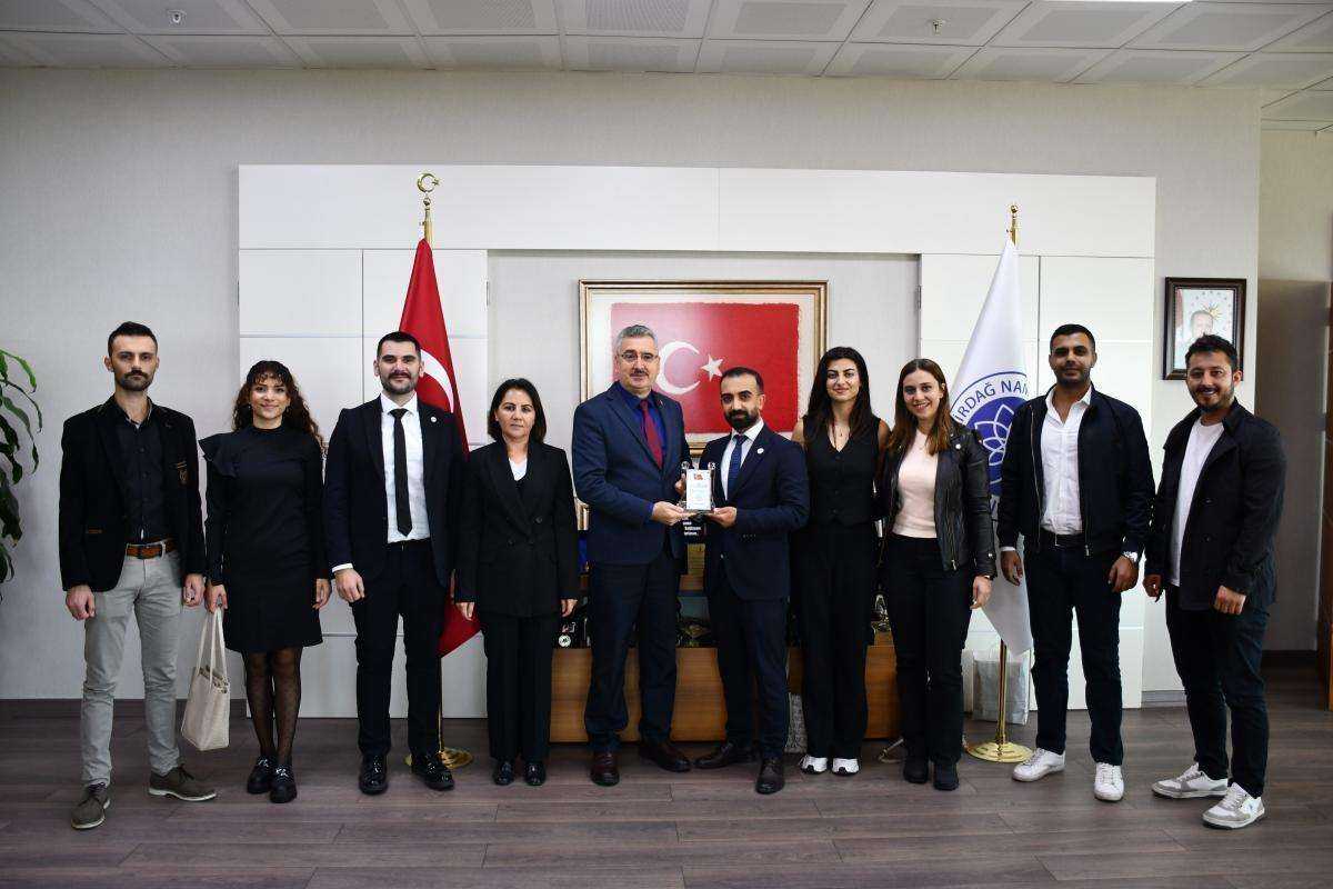 NKÜ RektörüNE Ziyaret