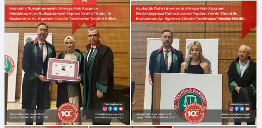 Av. Egemen Gürcün tarafından takdim edildi.