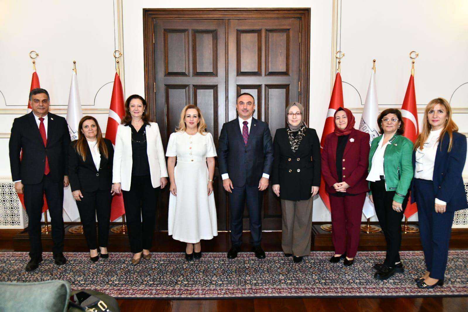 KKTC Cumhurbaşkanı’nın Eşi Tekirdağ Valiliğini Ziyaret Etti