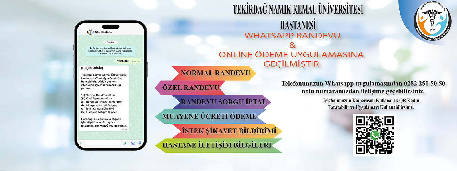 TEKİRDAĞ NKÜ WHATSAPP RANDEVU