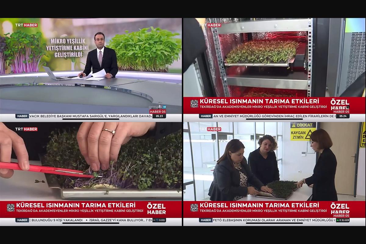 Üniversitemiz Teknik Bilimler Meslek Yüksekokulu Öğretim Elemanlarının Proje Çıktısı TRT HABER’de Yer Aldı