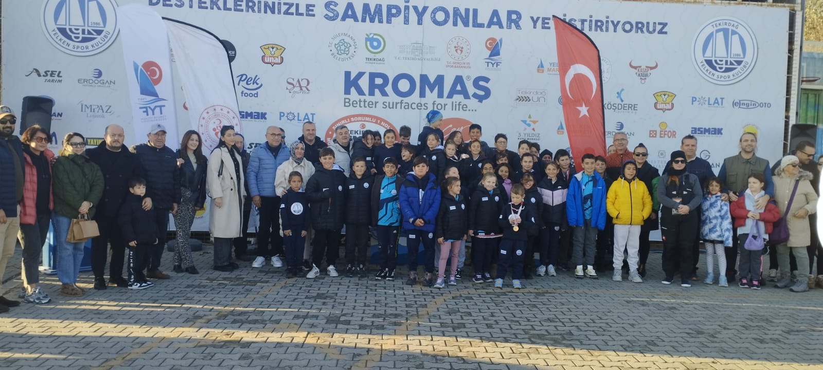Açık Tekirdağ Trofesi 1.Ayak Yelken Yarışları ödül töreni gerçekleştirildi.