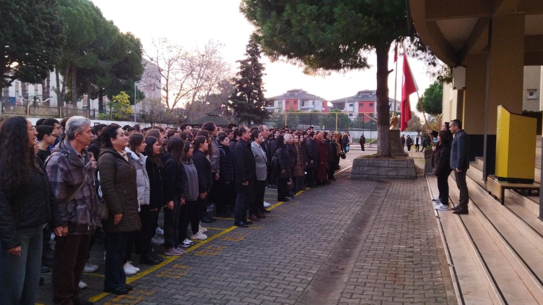 İl Millî Eğitim Müdürümüz Dr. Abdülaziz Yeniyol, Süleymanpaşa İlçesinde Namık Kemal Lisesinin Bayrak Törenine Katıldı