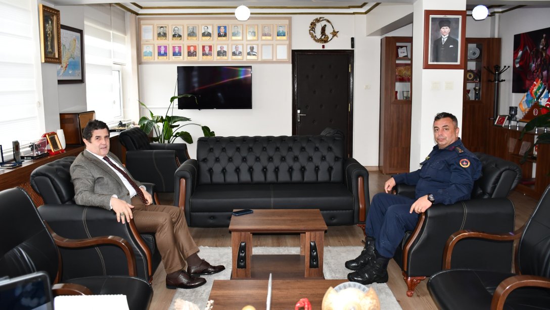İl Milli Eğitim Müdürümüz Dr. Abdülaziz Yeniyol’dan Tekirdağ İl Jandarma Komutanı Albay Ahmet Çetin’e İade-i Ziyaret