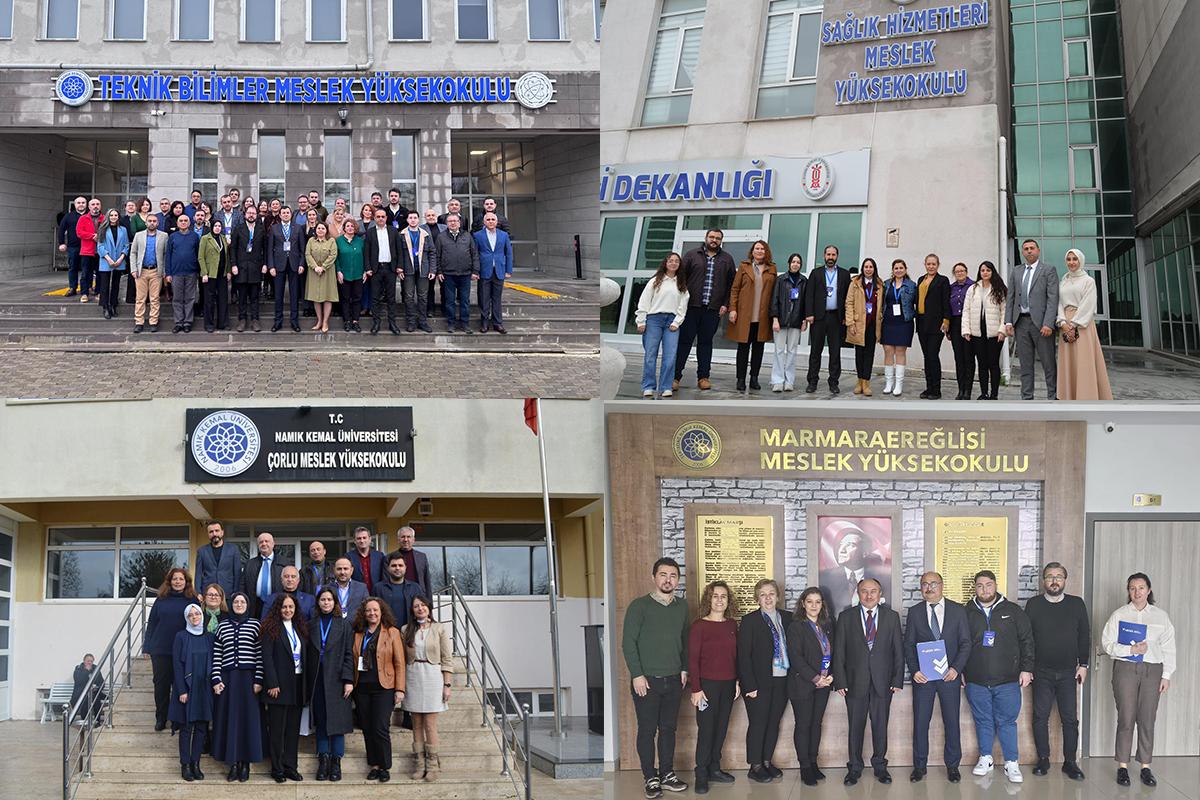Mesleki Eğitim Değerlendirme ve Akreditasyon Derneği (MEDEK) Tekirdağ Namık Kemal Üniversitesi Meslek Yüksekokullarına Saha Ziyareti Gerçekleştirdi Yeni