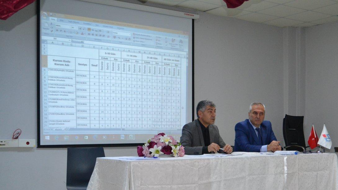 Okul Bazlı Devamsızlık Değerlendirme ve Okul Bazlı Alınacak Önlemler konulu toplantı