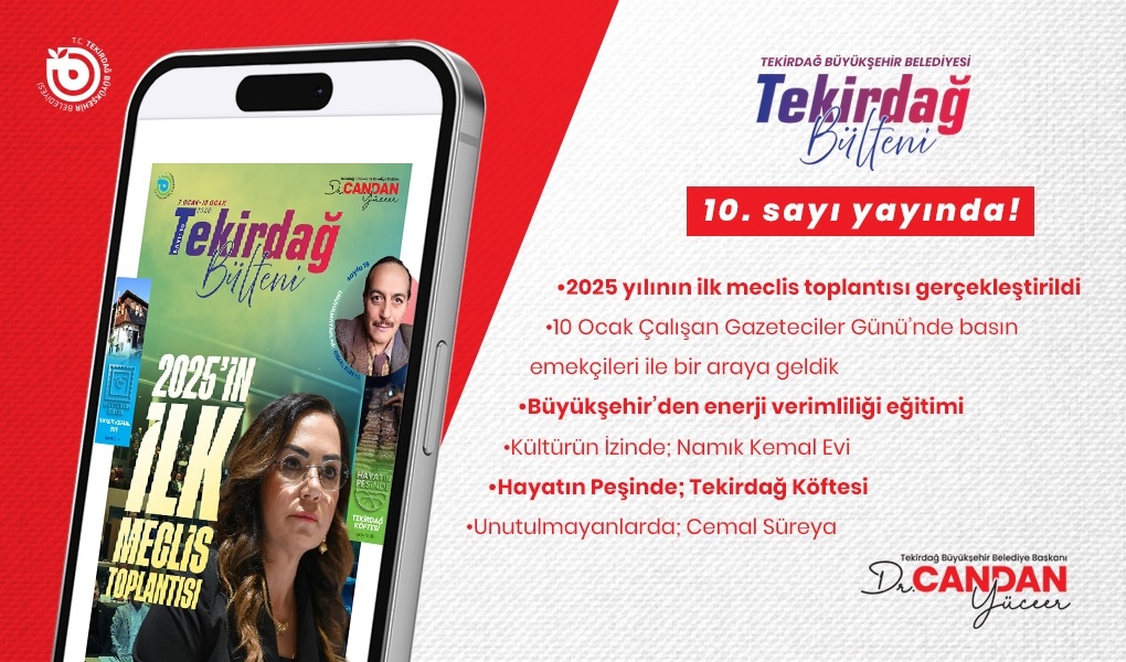TEKİRDAĞ BÜLTENİ’NİN 10. SAYISI YAYINDA