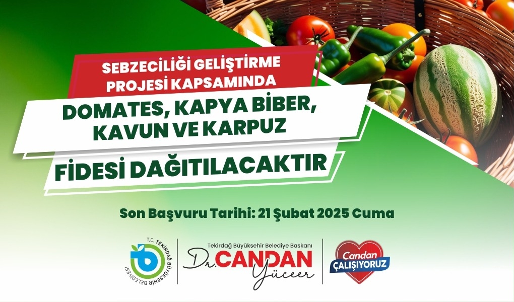 BÜYÜKŞEHİR’DEN ÇİFTÇİLERE FİDE DESTEĞİ