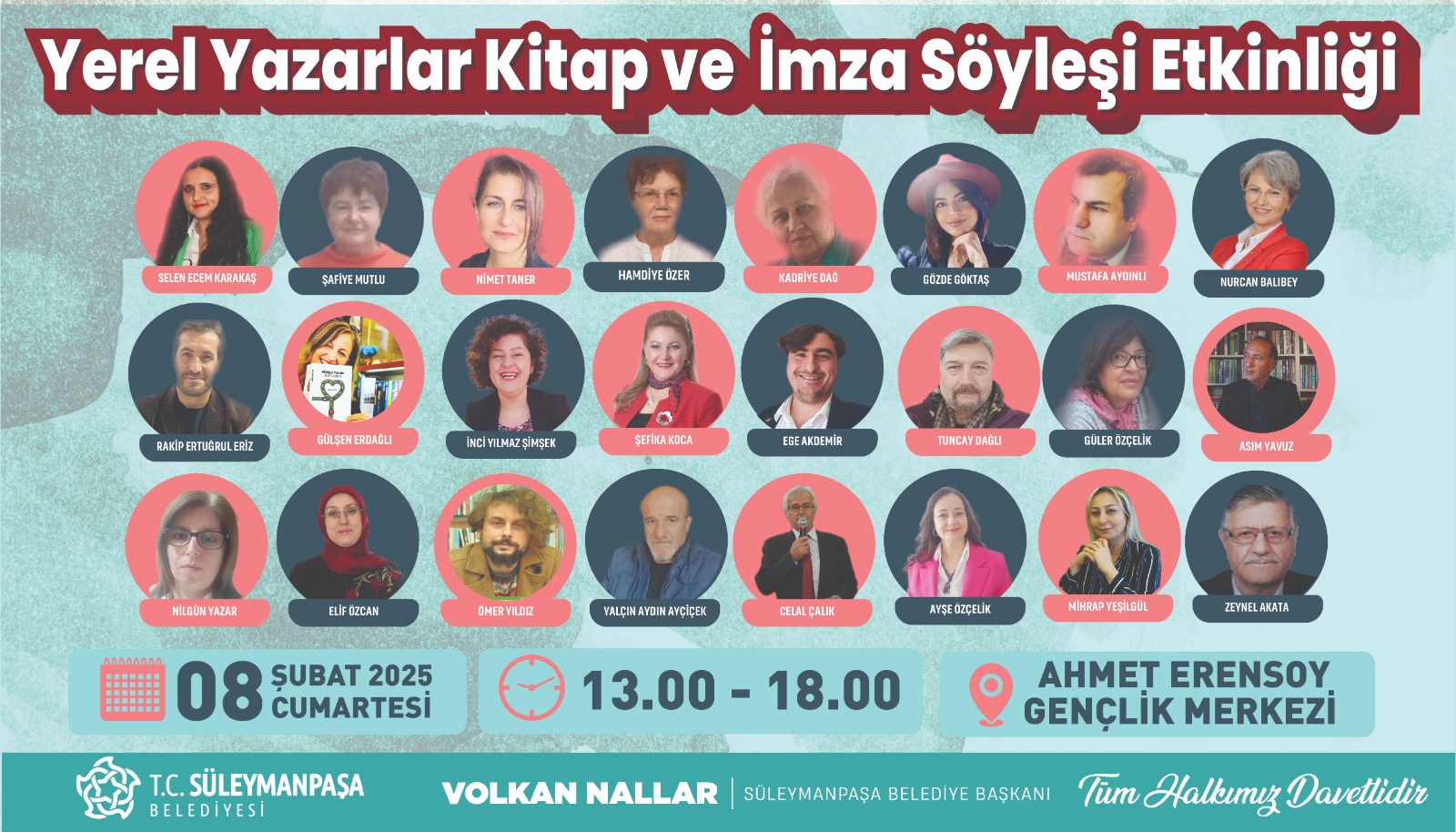Yerel Yazarlar İmza ve Söyleşi Etkinliğinde Buluşacak
