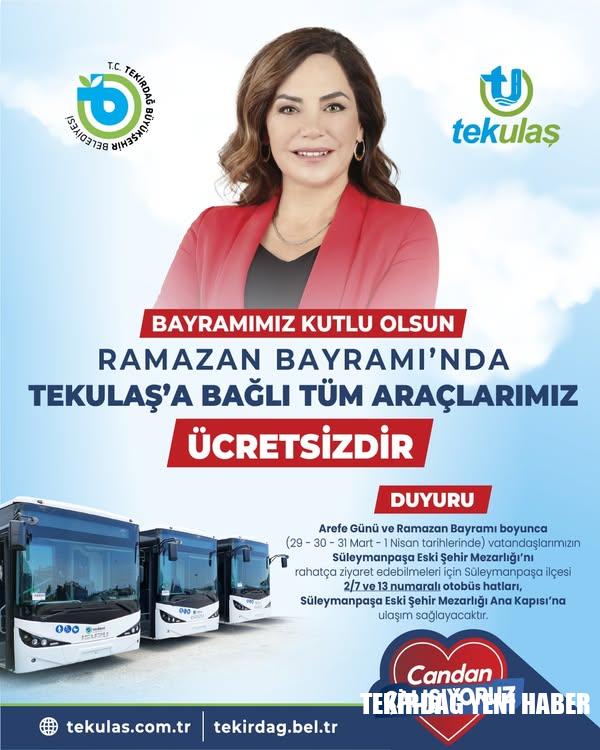 BAYRAMDA TEKİRDAĞ DA ULAŞIM
