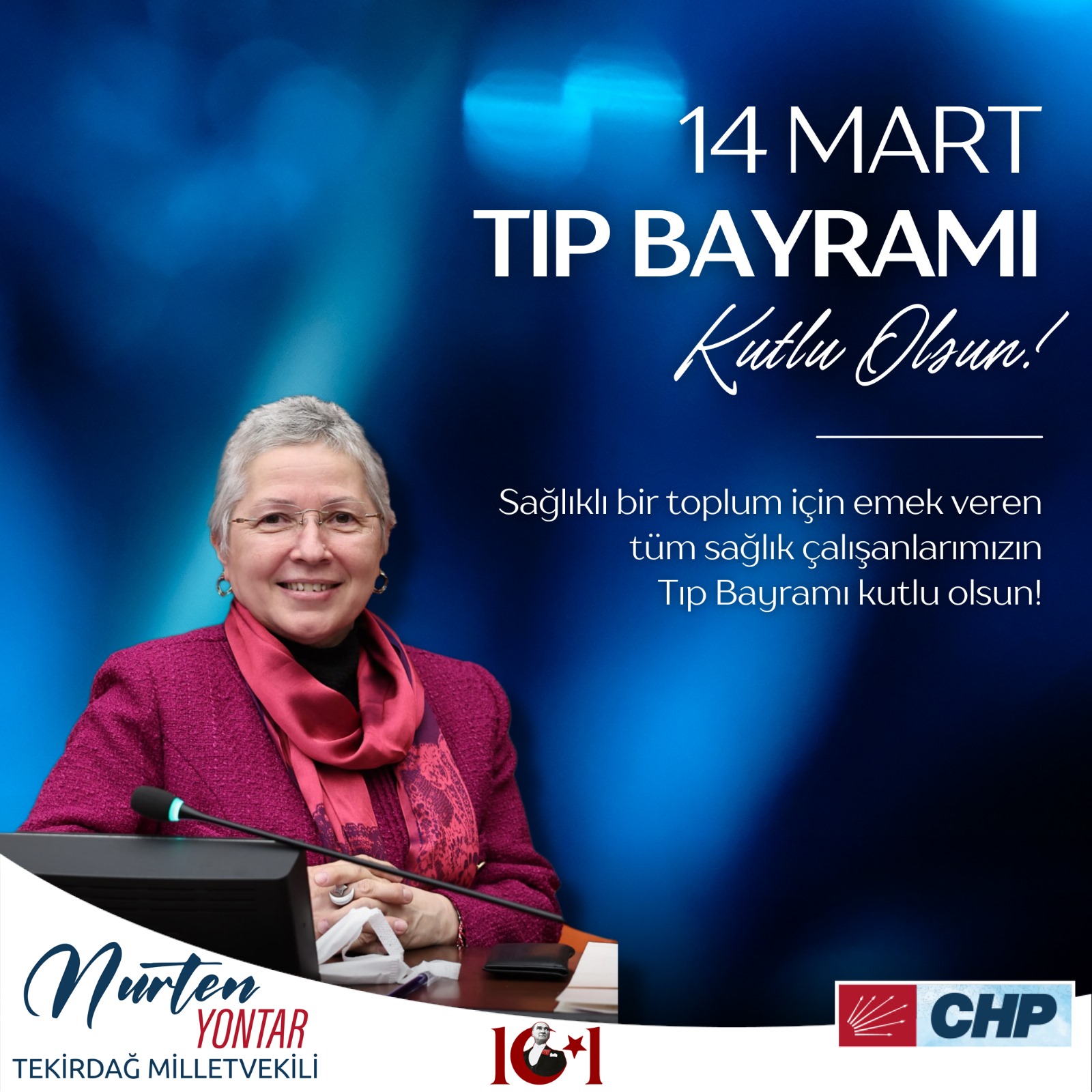 CHP TEKİRDAĞ MİLLETVEKİLİ NURTEN YONTAR’IN 14 MART TIP BAYRAMI MESAJI