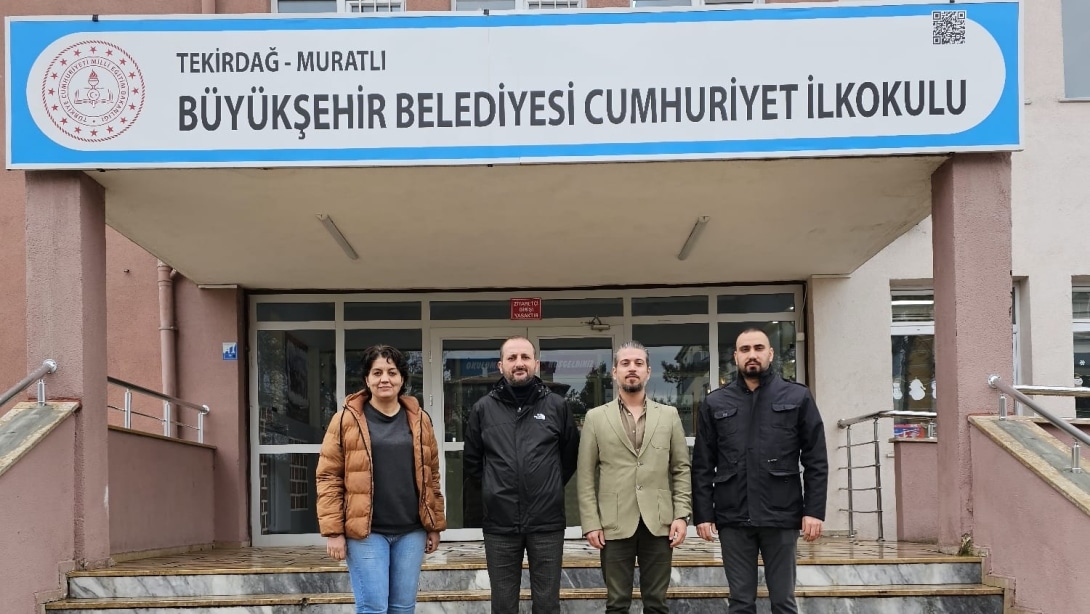 Destek Eğitim Odası açılışı için saha ziyaretinde bulundu.