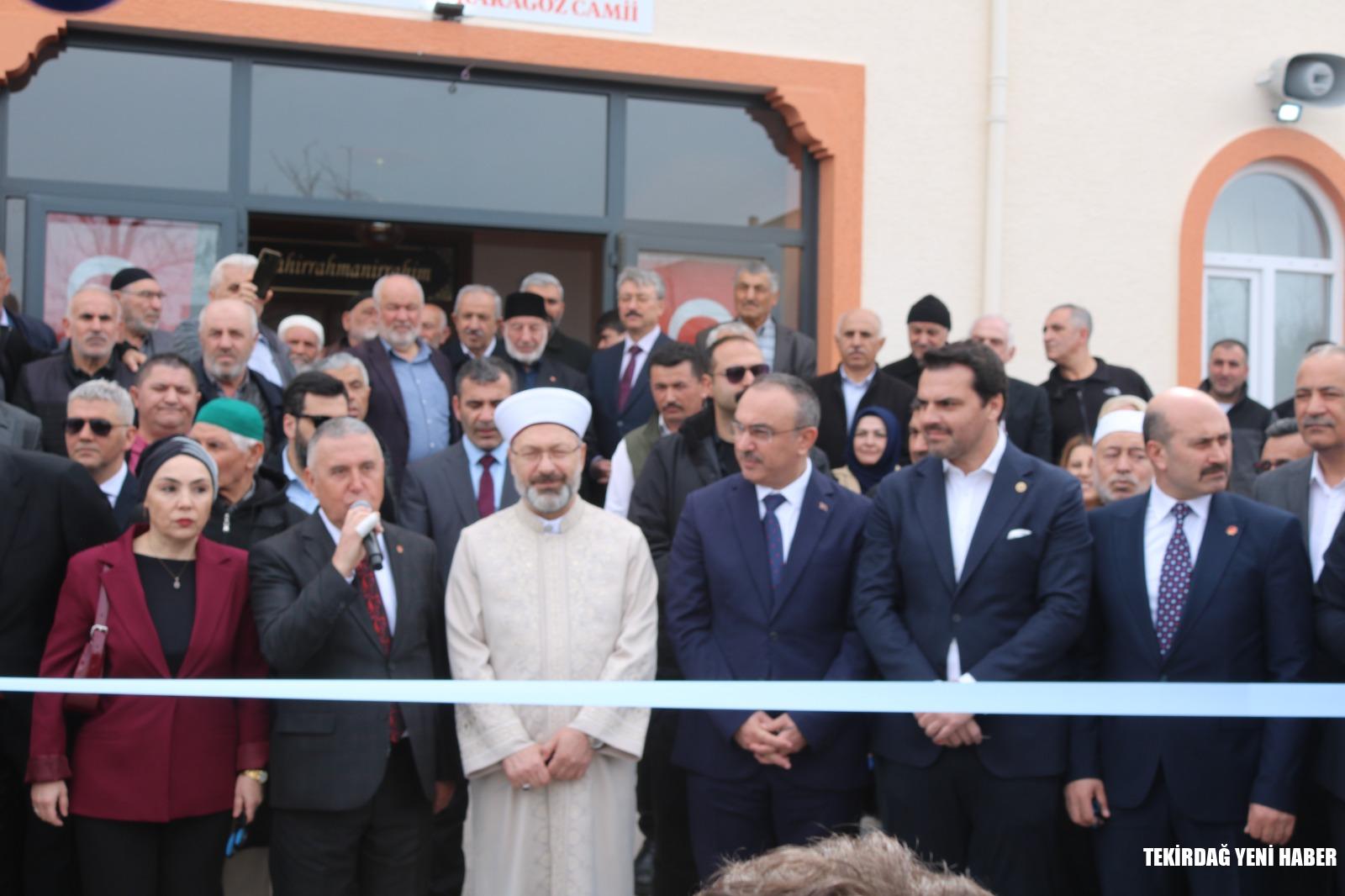 Diyanet İşleri Başkanı Erbaş Müjgan-Serkan Karagöz Cami’nin Açılışını Yaptı