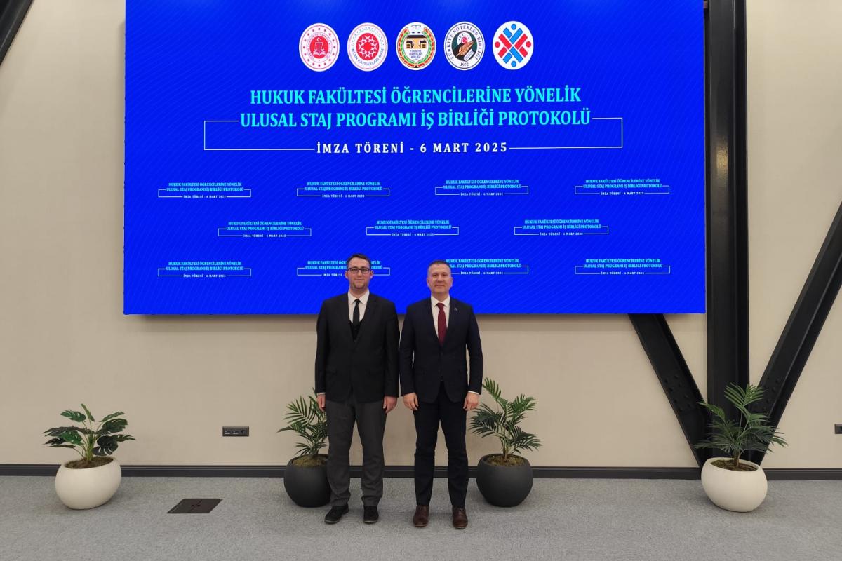 “HUKUK FAKÜLTESİ ÖĞRENCİLERİNE YÖNELİK STAJ PROGRAMINA İLİŞKİN İŞ BİRLİĞİ PROTOKOLÜ İMZA TÖRENİ”NE TEKİRDAĞ NKÜ’DEN KATILIM