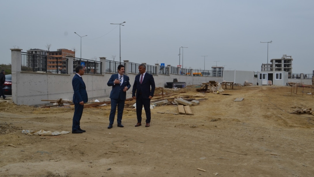 İl Milli Eğitim Müdürü Sn. Abdülaziz YENİYOL ve İlçe Milli Eğitim Müdürü Sn. Ebubekir ATİLLA Yapımı Devam Eden Okul İnşaatlarında İncelemelerde Bulundular
