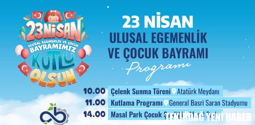 23 Nisan Çorlu´da Coşkuyla Kutlanacak