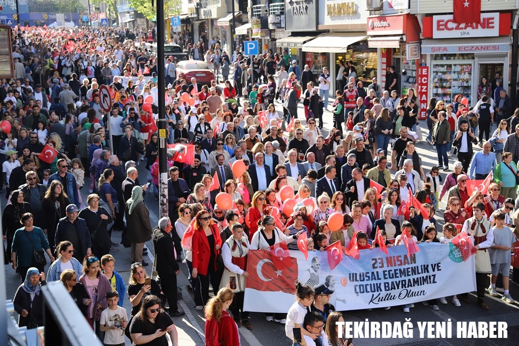 9. Uluslararası Süleymanpaşa Çocuk Şenliği Binlerce Kişinin Katıldığı Kortej İle Başladı