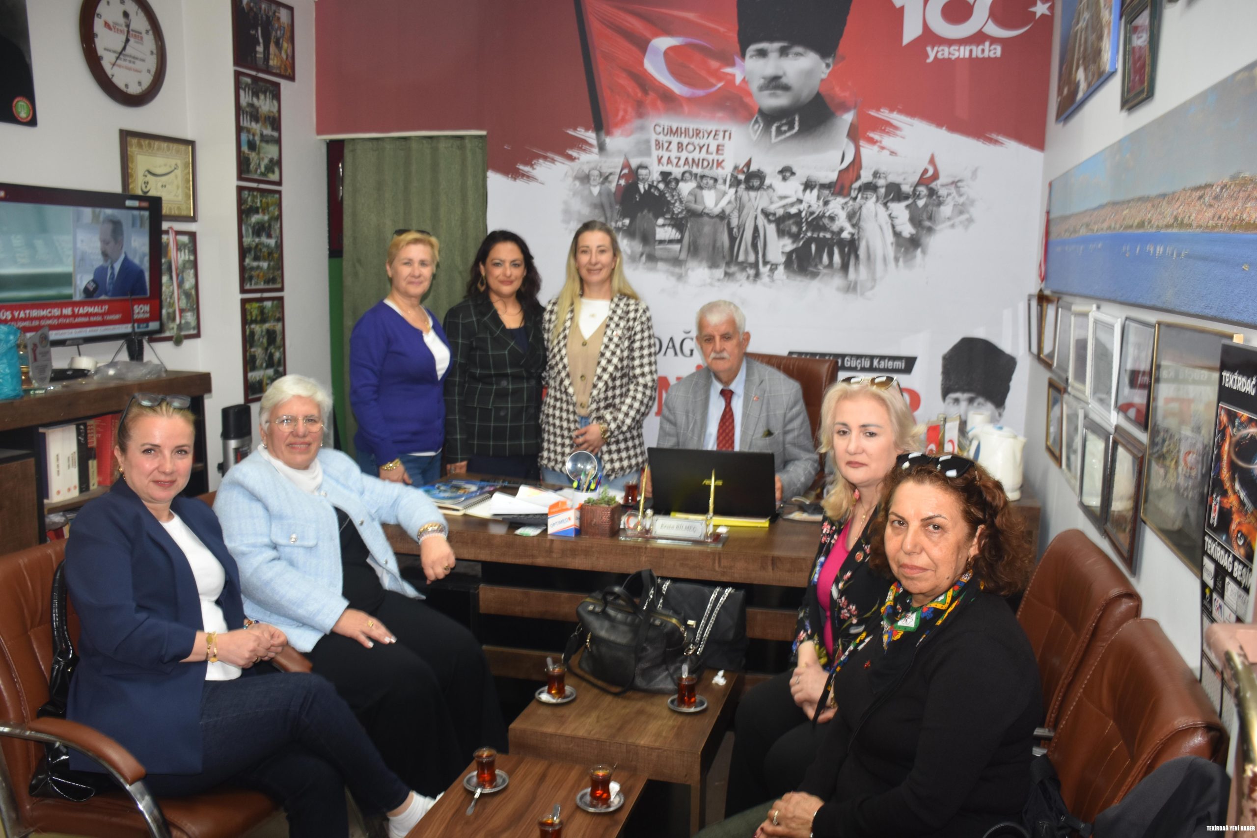 Kadın muhtarlar çalışıyor