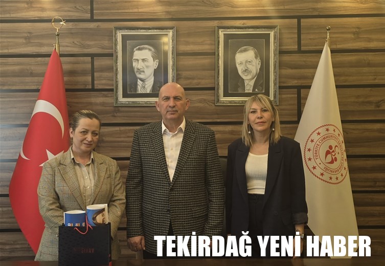 TEKİRDAĞ ÖZEL SINAV ANADOLU LİSESİ OKUL MÜDÜRÜ NERMİN ÖZER’DEN GENÇLİK VE SPOR İL MÜDÜRÜMÜZ AHMET ÜZGÜN’E ZİYARET…