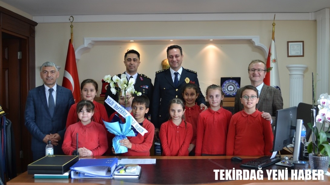 Türk Polis Teşkilatının Kuruluşunun 180. Yıldönümü Münasebetiyle İlçe Emniyet Müdürü Sn. Volkan KORKMAZ’a Ziyaret