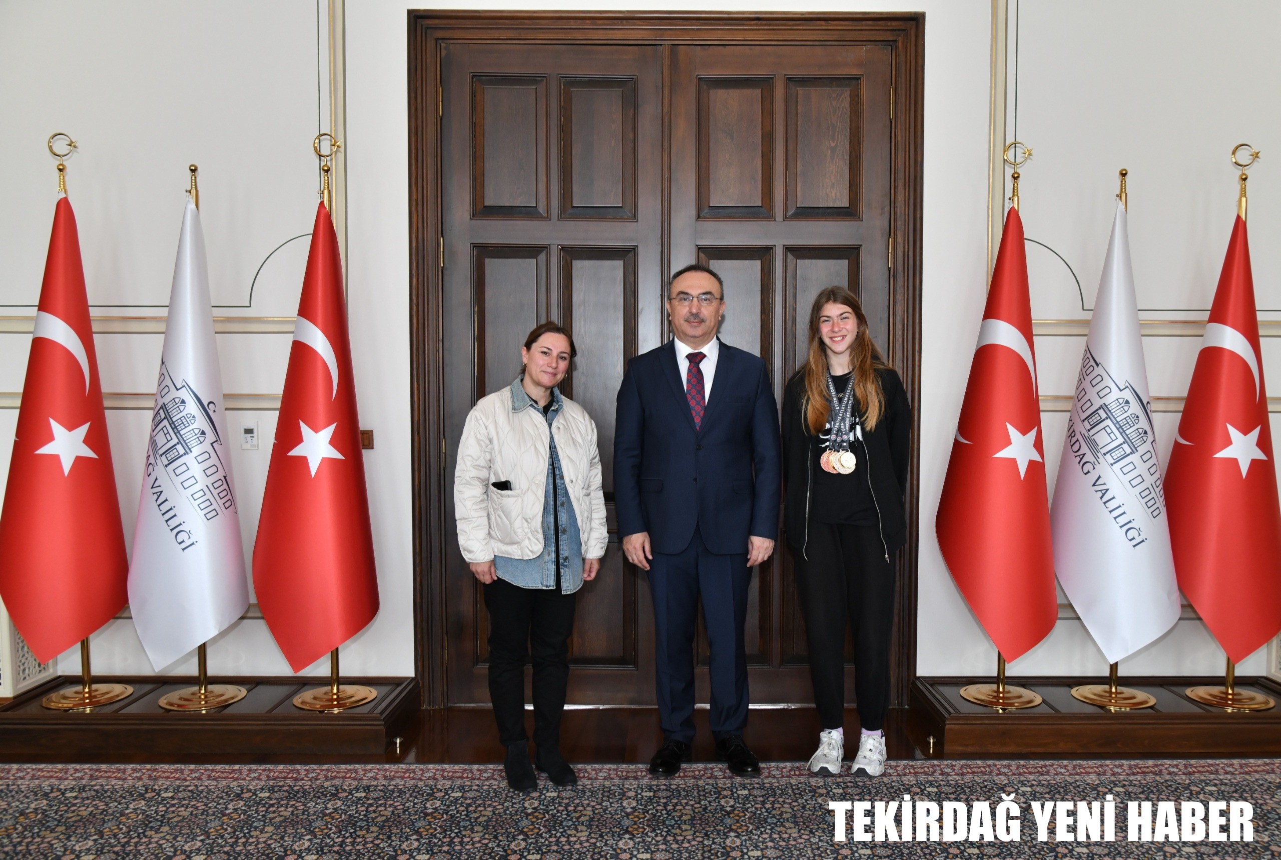 Vali Soytürk Başarılı Sporcuyu Makamında Kabul Etti