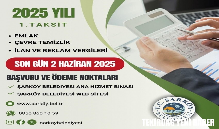 2025 Yılı Emlak, Çevre Temizlik, İlan ve Reklam Vergisi