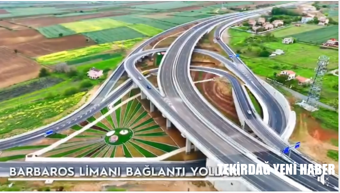 Barbaros Asyaport Limanı Bağlantı Yolu Tekirdağ Trafiğini Rahatlatıyor.