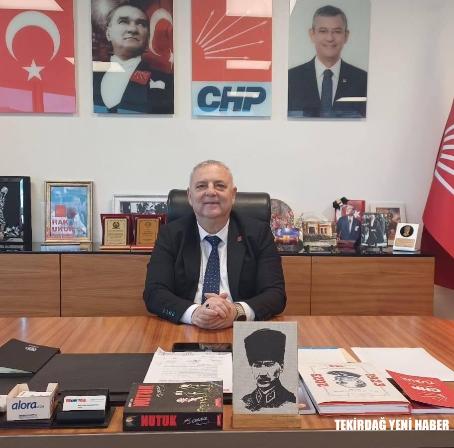 CHP İl başkanlığına Levent Gündoğdu getirildi.
