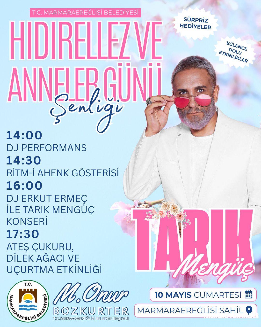 Marmaraereğlisi Hıdırellez ve Anneler Günü Şenliğine Davetlisiniz!
