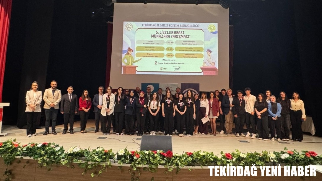 Liseler Arası Münazara Yarışması İl Finali Ergene İlçesinde Gerçekleştirildi
