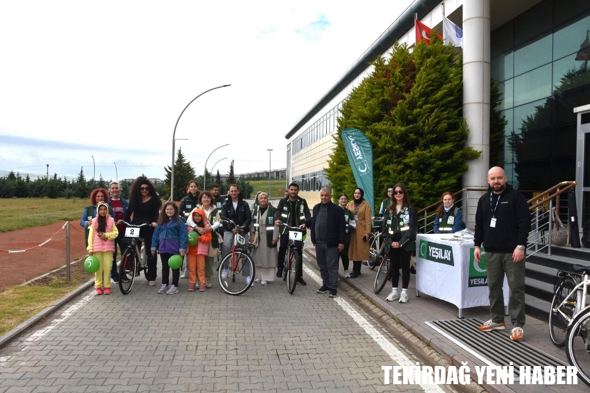 TEKİRDAĞ NKÜ, AİLE HAFTASINI PEDAL ÇEVİREREK KUTLADI