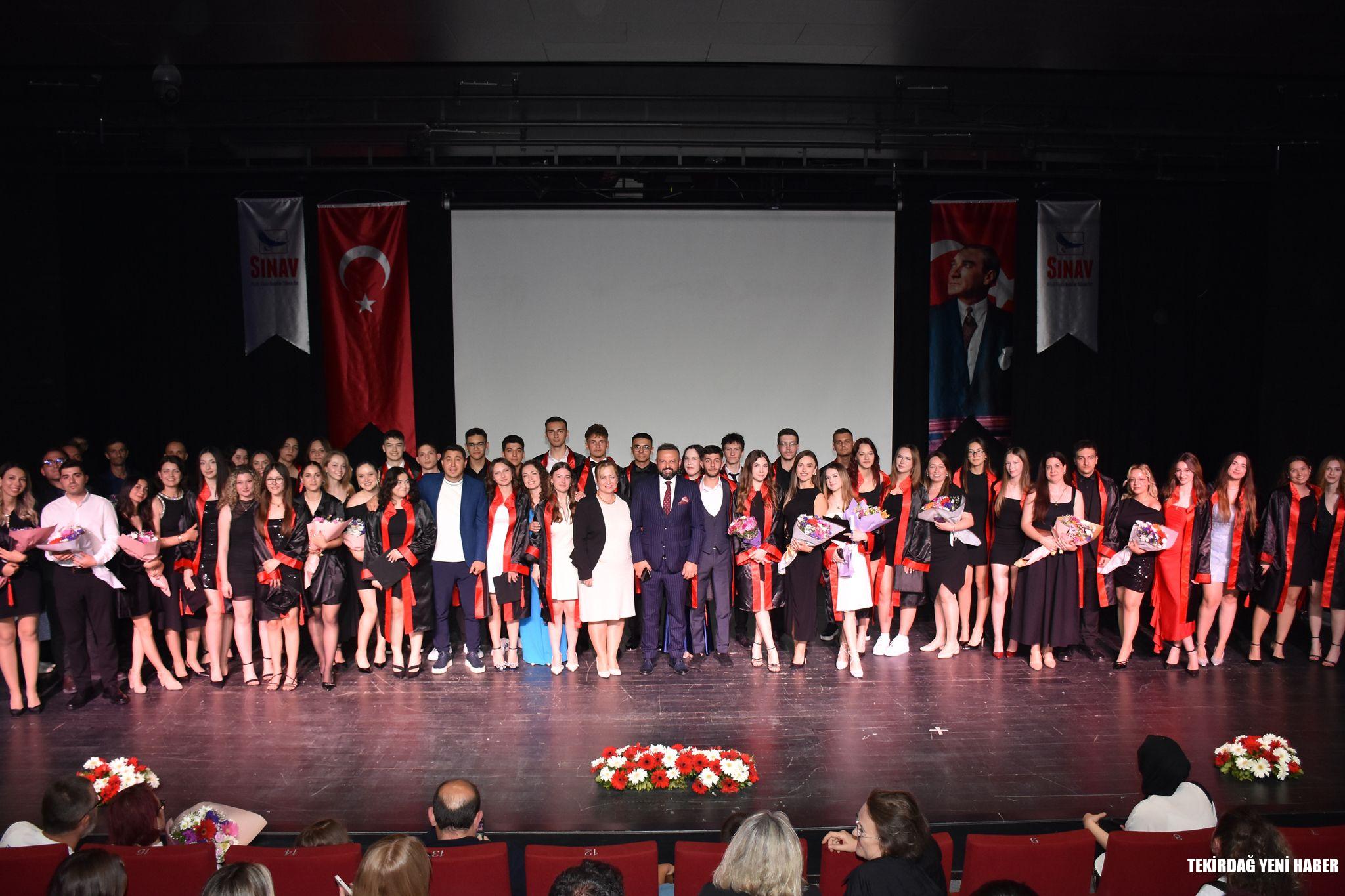 Tekirdağ Sınav Anadolu Lisesi İlk Mezunlarını Gururla Uğurladı