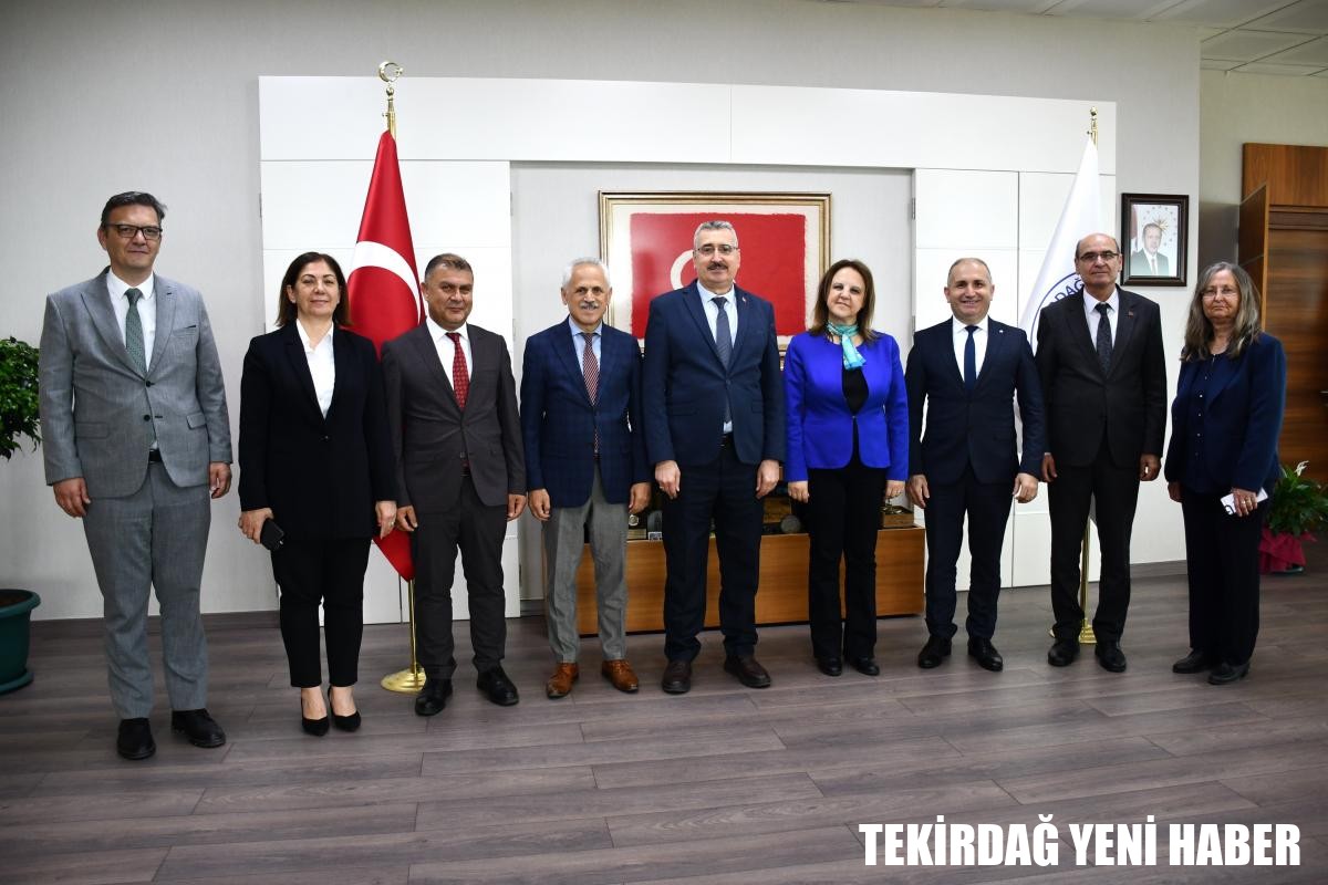 TEKİRDAĞ SOSYAL GÜVENLİK İL MÜDÜRLÜĞÜ’NDEN REKTÖRÜMÜZE NEZAKET ZİYARETİ