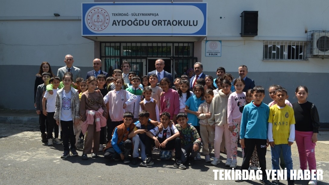 Tekirdağ Valisi Sn. Recep SOYTÜRK, Süleymanpaşa Kaymakamı Sn. Mustafa GÜLER Aydoğdu İlkokulu-Ortaokulu, 13 Kasım İlkokulu-Ortaokulu’nu ziyaret ettiler